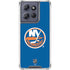 NHL New York Islanders Solid Background Moto G Play 5G (2025) Clear Case